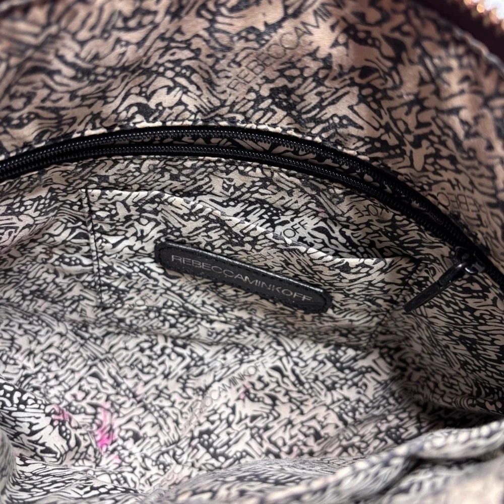 REBECCA MINKOFF Brown Mini Mac Crossbody Bag